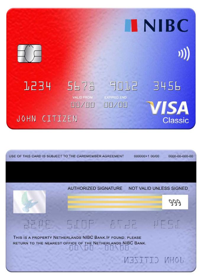Netherlands NIBC Bank visa classic card